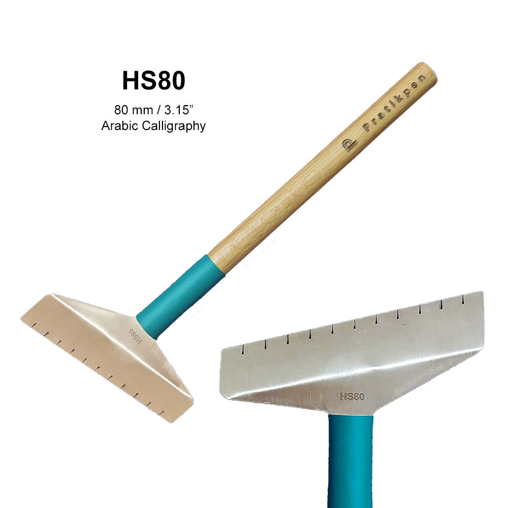 Pratikpen Thuluth-4 Set – Extra-Wide Thuluth Arabic Calligraphy Pen Set (3 Handmade Pens)