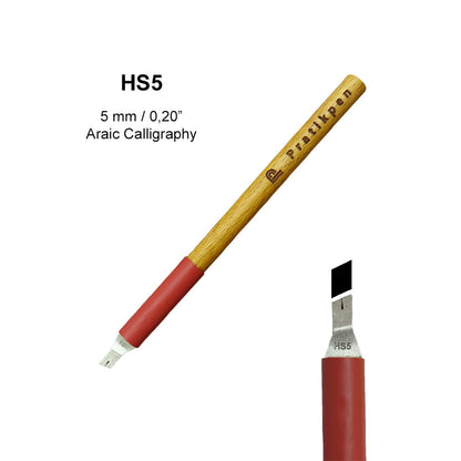 Pratikpen Thuluth-1 Set – Thuluth Arabic Calligraphy Pen Set (10 Handmade Pens)