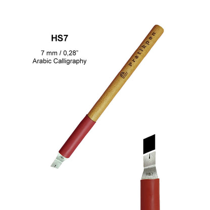 Pratikpen Thuluth-1 Set – Thuluth Arabic Calligraphy Pen Set (10 Handmade Pens)