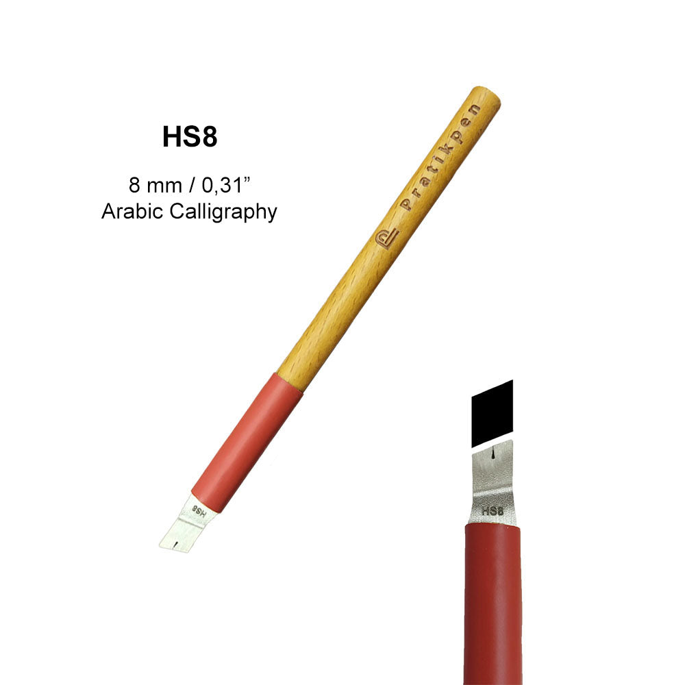 Pratikpen Thuluth-1 Set – Thuluth Arabic Calligraphy Pen Set (10 Handmade Pens)