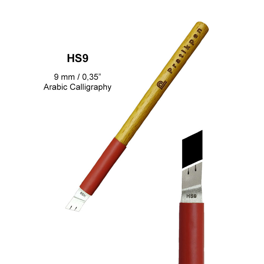 Pratikpen Thuluth-1 Set – Thuluth Arabic Calligraphy Pen Set (10 Handmade Pens)