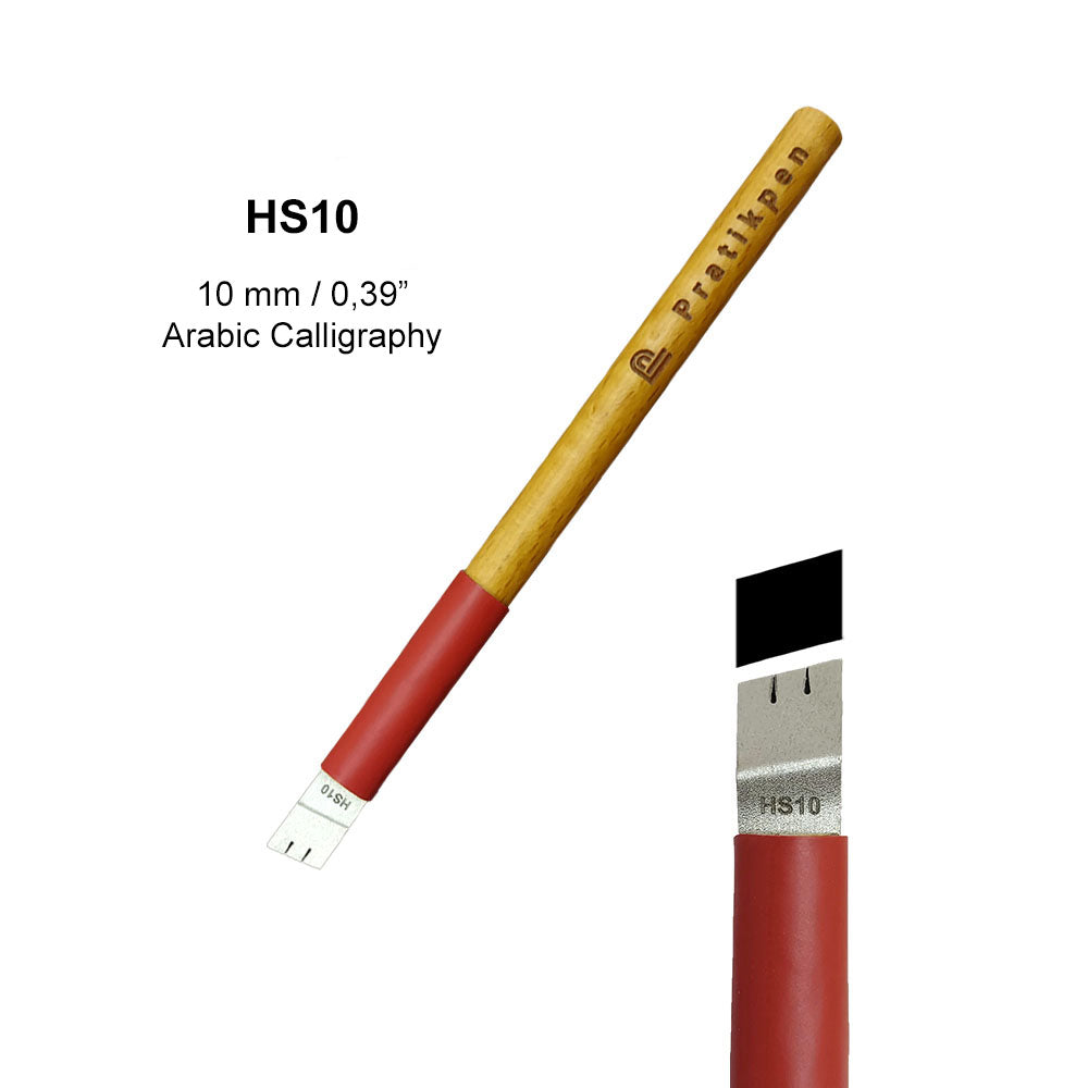 Pratikpen Thuluth-1 Set – Thuluth Arabic Calligraphy Pen Set (10 Handmade Pens)
