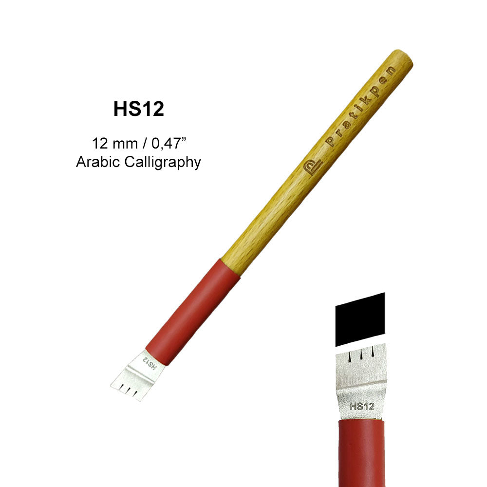 Pratikpen Thuluth-1 Set – Thuluth Arabic Calligraphy Pen Set (10 Handmade Pens)