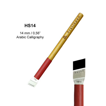 Pratikpen Thuluth-1 Set – Thuluth Arabic Calligraphy Pen Set (10 Handmade Pens)