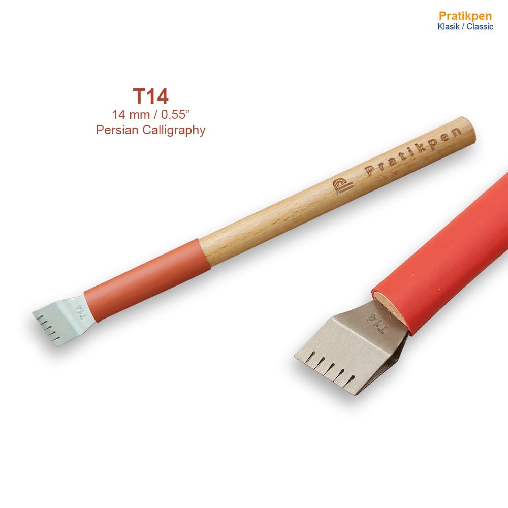 Pratikpen Talik Calligraphy Pen Set – 8 Handmade Beech Wood Persian Calligraphy Pens