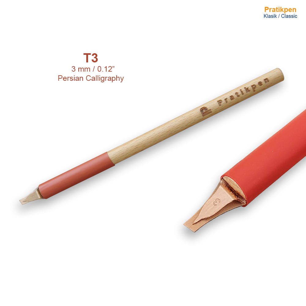 Pratikpen Talik Calligraphy Pen Set – 8 Handmade Beech Wood Persian Calligraphy Pens