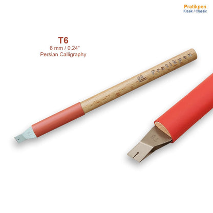 Pratikpen Talik Calligraphy Pen Set – 8 Handmade Beech Wood Persian Calligraphy Pens