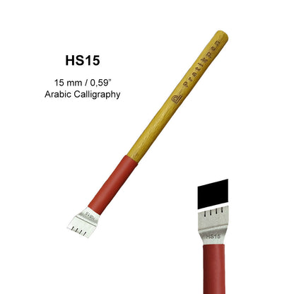 Pratikpen Celi Sülüs-2 Set – Large Thuluth Arabic Calligraphy Pen Set (10 Handmade Pens)