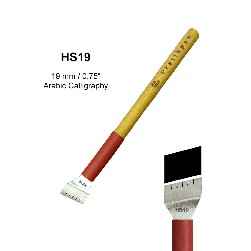 Pratikpen Celi Sülüs-2 Set – Large Thuluth Arabic Calligraphy Pen Set (10 Handmade Pens)