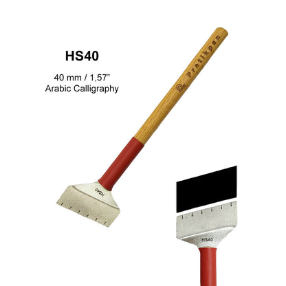 Pratikpen Celi Sulus-3 Set – Extra-Large Thuluth Arabic Calligraphy Pen Set (6 Handmade Pens)