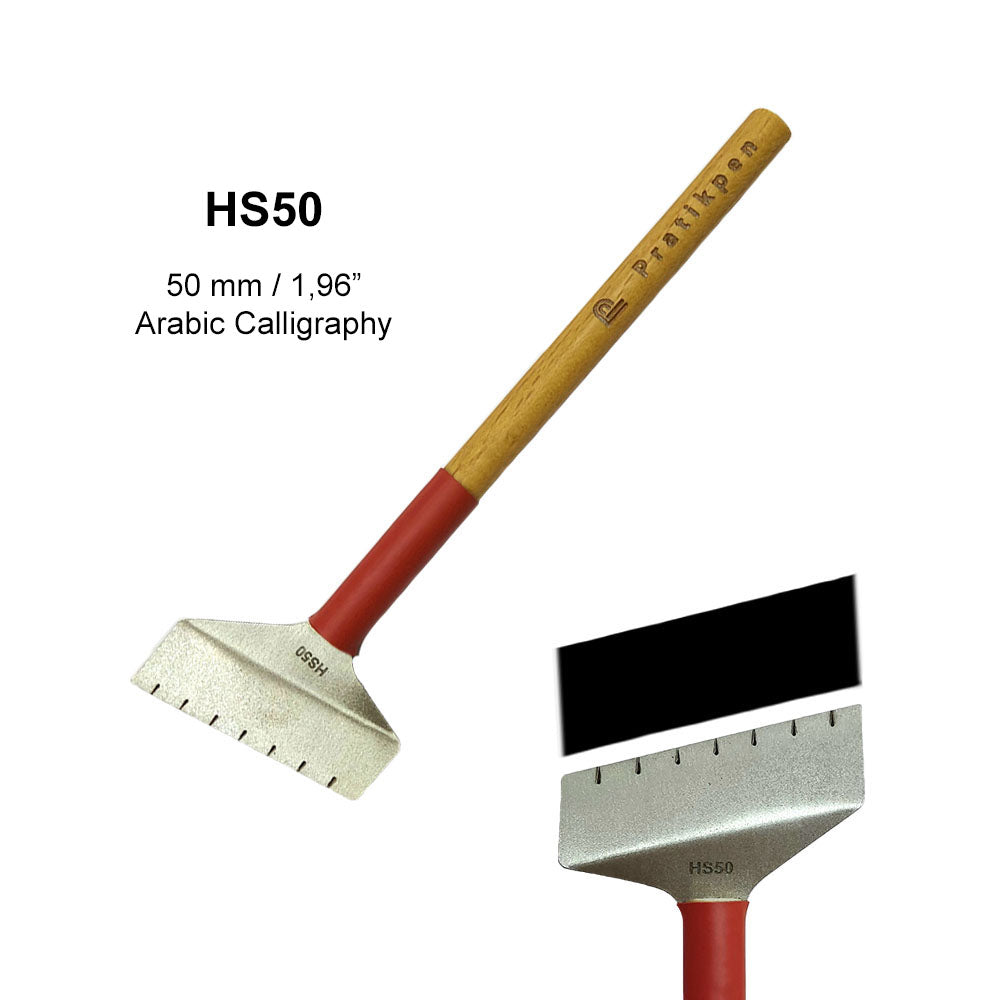 Pratikpen Celi Sulus-3 Set – Extra-Large Thuluth Arabic Calligraphy Pen Set (6 Handmade Pens)