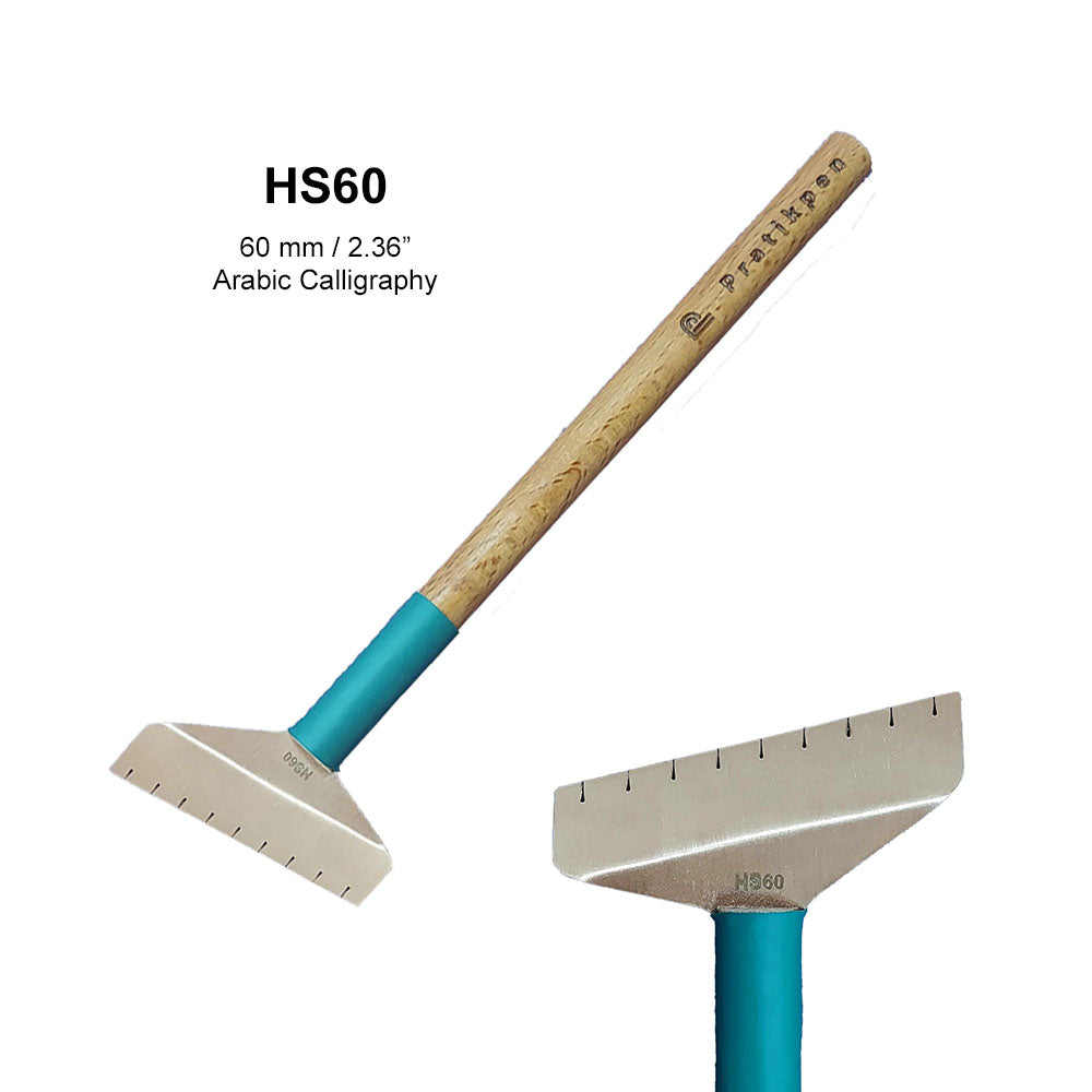 Pratikpen Thuluth-4 Set – Extra-Wide Thuluth Arabic Calligraphy Pen Set (3 Handmade Pens)