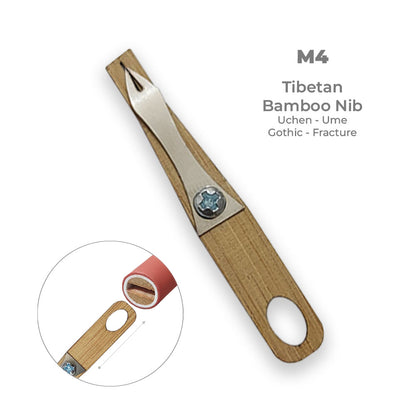 Pratikpen Tibetan Bamboo Calligraphy Nib Set – Uchen, Ume &amp; Gothic Styles