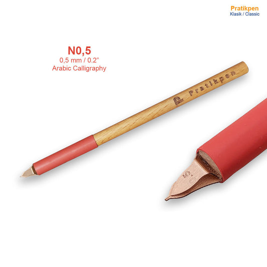 Nesih Rik'a Calligraphy Pen Set – Arabic Calligraphy Tools – Naskh Ruq'ah Handmade Pen Set – Pratikpen Classic Calligraphy Kit