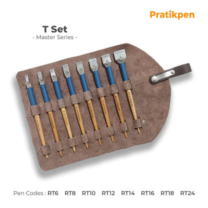 Introducing the Pratikpen T-Set – Master Series, a premium calligraphy pen set crafted for professional artists, designers, calligraphers, and creative writers. This series features steel pen nibs engineered for superior durability, smooth ink flow, and flawless writing performance on any surface.