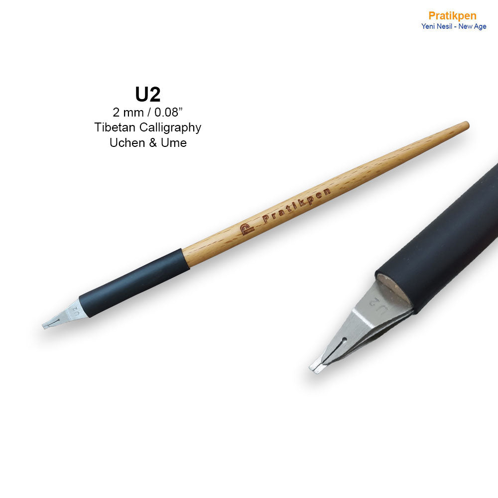 Pratikpen Uchen &amp; Ume Set – Tibetan Calligraphy Pens (New Age Series)